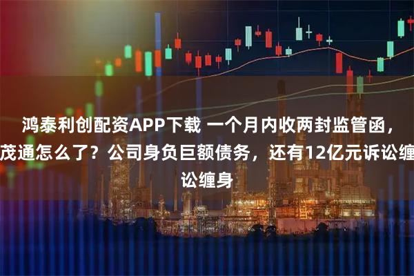 鸿泰利创配资APP下载 一个月内收两封监管函,瑞茂通怎么了?公司身负巨额债务,还有12亿元诉讼缠身